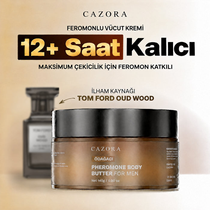 ÖDAĞACI feromonlu vücut kremi, Tom Ford Oud Wood esintili — çok yakında
